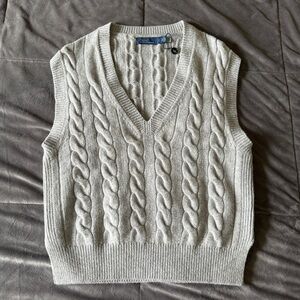 Polo Ralph Lauren Cable Wool-Cashmere Sweater Vest.